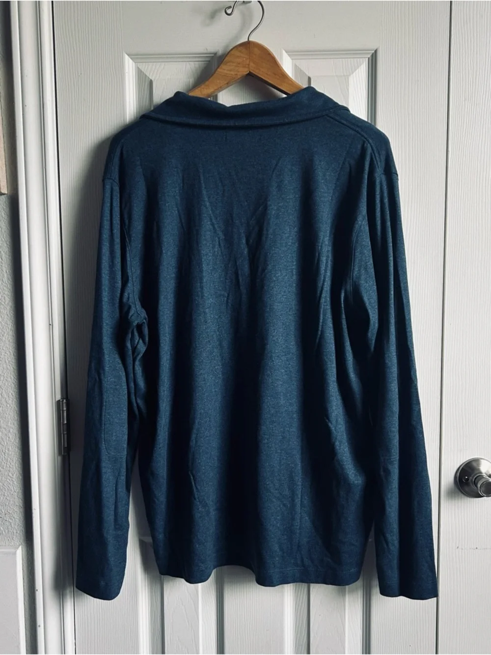 Banana Republic Luxury-Touch Performance Half-Zip Long Sleeve T-Shirt